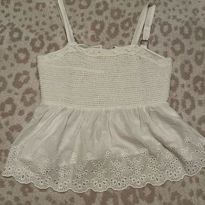 White babydoll tanktop